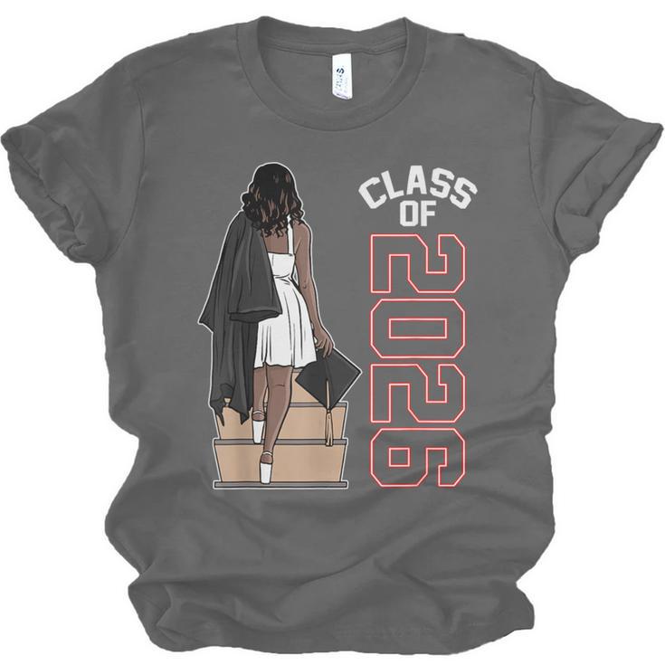 Senior Class Of 2026 Melanin Girl 2026 Graduation Unisex Jersey T-Shirt