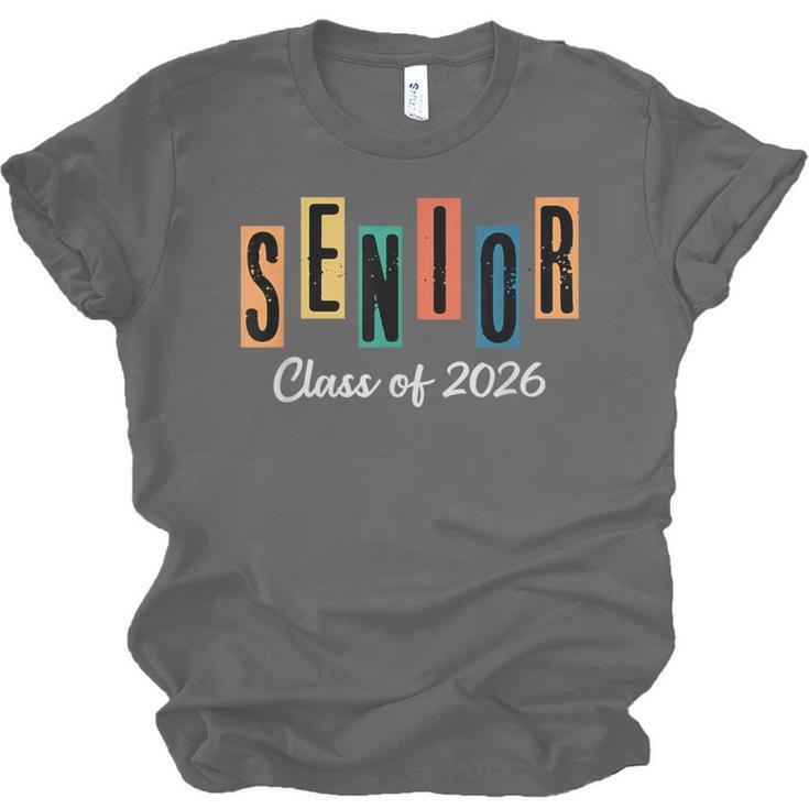 Senior Class Of 2026 Women Men Graduation Class Of 2026 Unisex Jersey T-Shirt