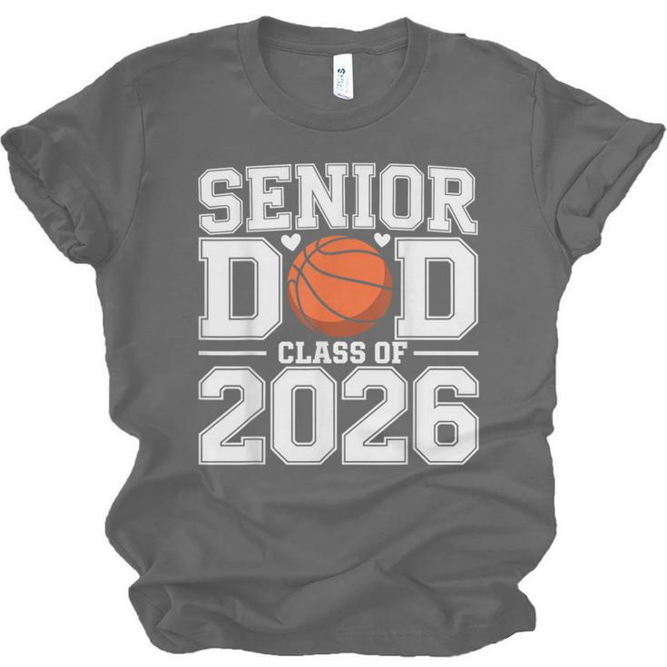 Senior Dad Class Of 2026 Cute Basketball Dad Graduation 2026 Unisex Jersey T-Shirt