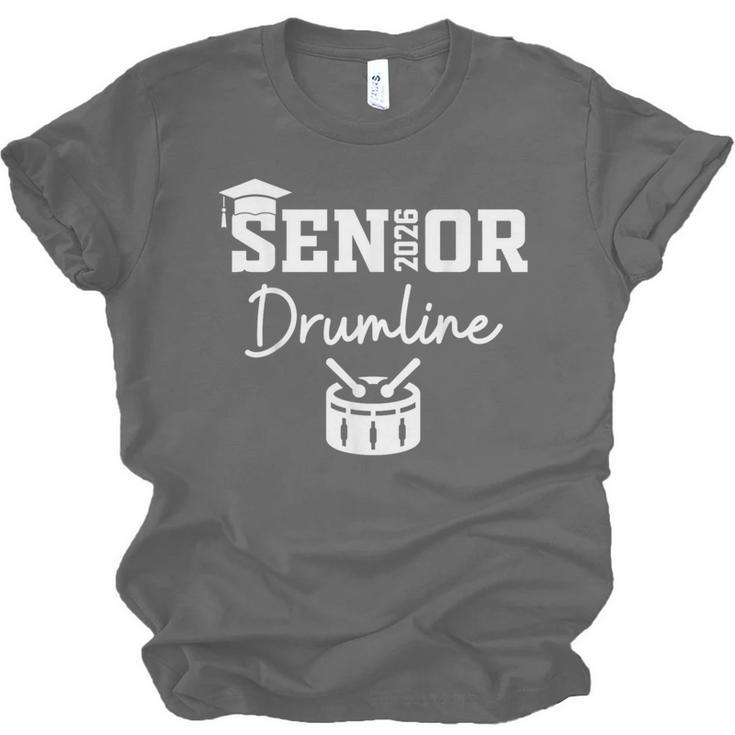 Senior Drumline Class Of 2026 Marching Band Graduation Unisex Jersey T-Shirt