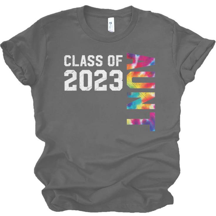 Senior Graduation Class Of 2023 Aunt Senior Tie Dye Unisex Jersey T-Shirt