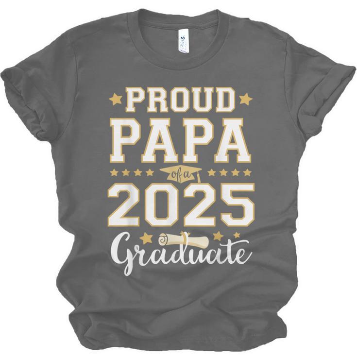 Senior Graduation Proud Papa 2025 Graduate Class Matching Unisex Jersey T-Shirt