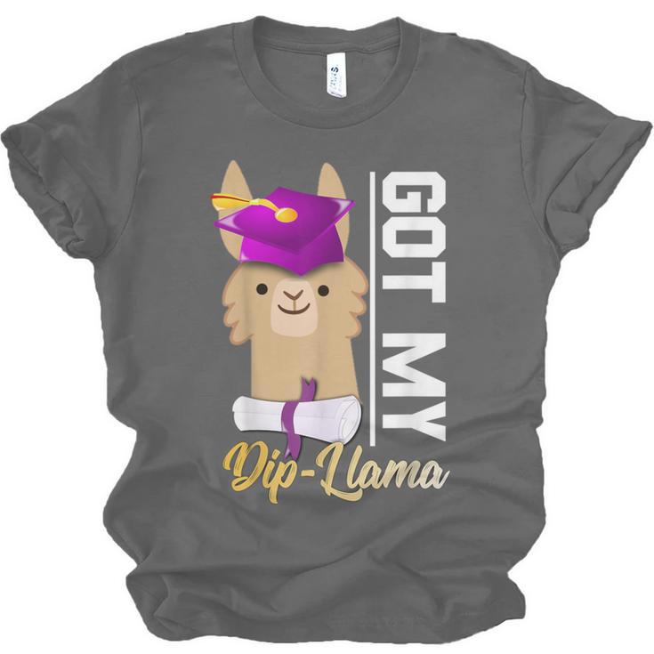 Senior Graduation TShirt 2019 Got My Diploma Llama Pun Shirt Unisex Jersey T-Shirt