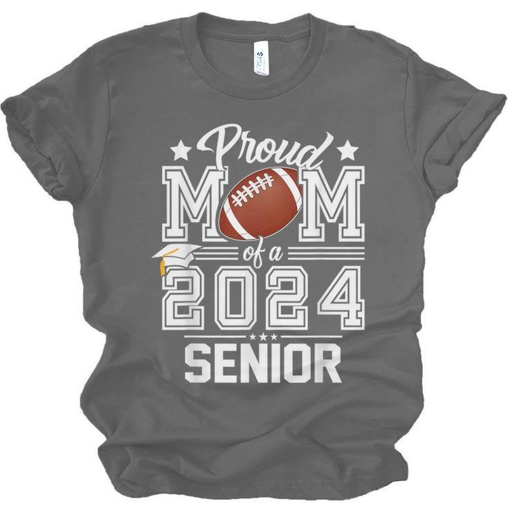 Senior Mom Class Of 2024 Football Proud Mom Graduation Unisex Jersey T-Shirt