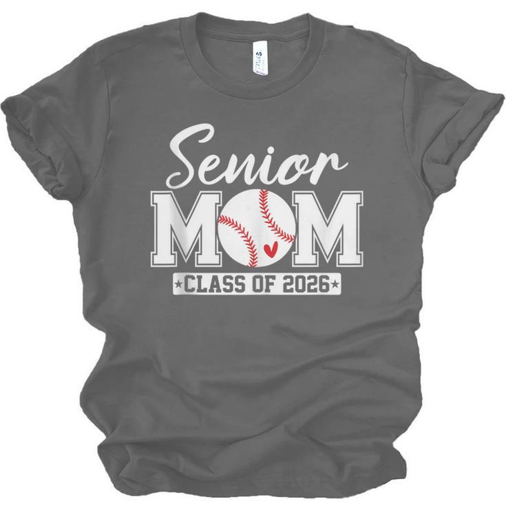 Senior Mom Class Of 2026 Baseball Mom Graduation Unisex Jersey T-Shirt