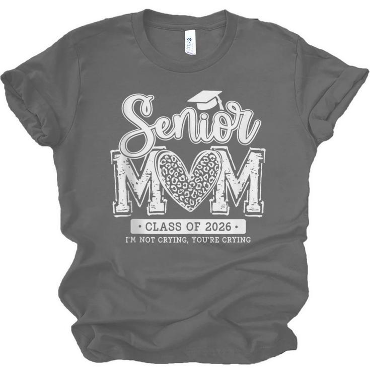 Senior Mom Class Of 2026 Senior Mama 2026 Graduation Leopard Unisex Jersey T-Shirt