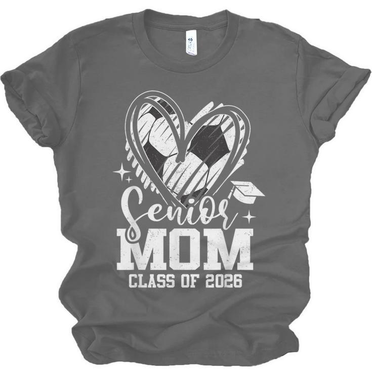 Senior Mom Class Of 2026 Soccer Graduation Heart Unisex Jersey T-Shirt