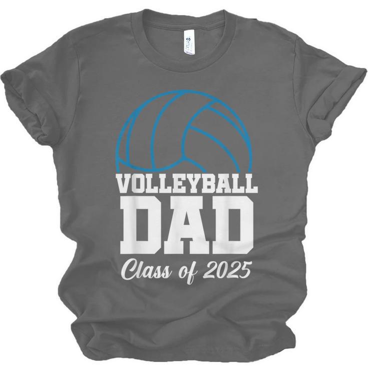 Senior Volleyball Dad Class Of 2025 Graduation Graduate Unisex Jersey T-Shirt
