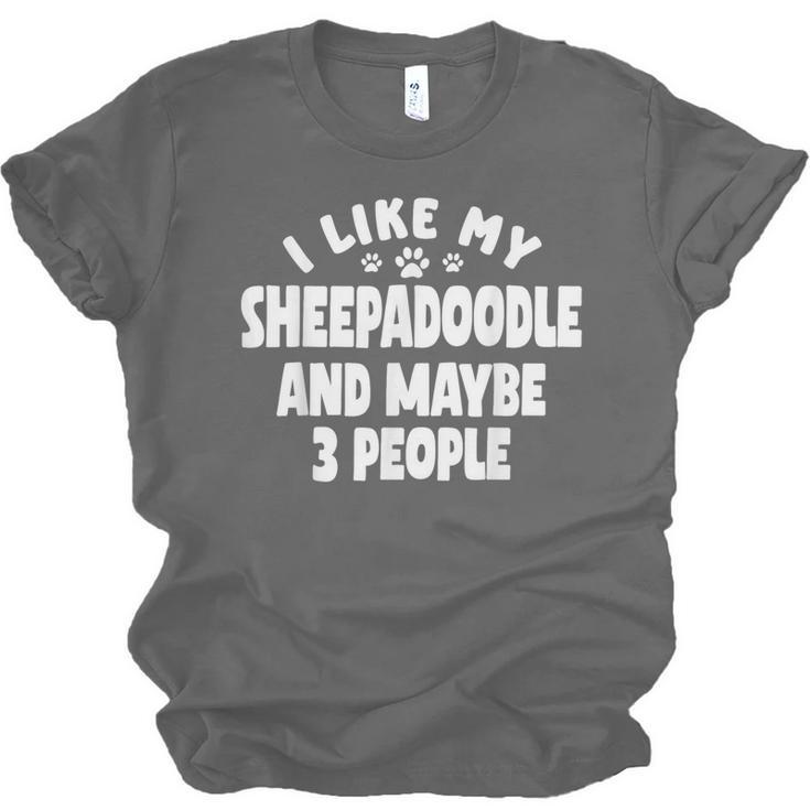 Sheepadoodle Fur Parent Sheeppoo Lover Dog Owner Introvert Unisex Jersey T-Shirt Sheepadoodle Fur Parent Sheeppoo Lover Dog Owner Introvert Unisex Jersey T-Shirt