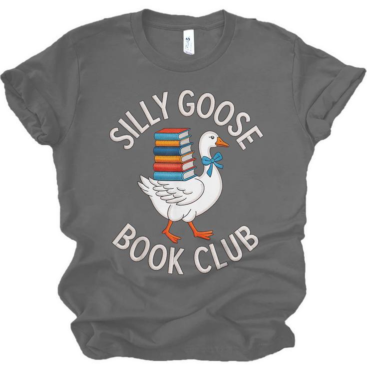 Silly Goose Book Club Reading Lover Unisex Jersey T-Shirt Silly Goose Book Club Reading Lover Unisex Jersey T-Shirt