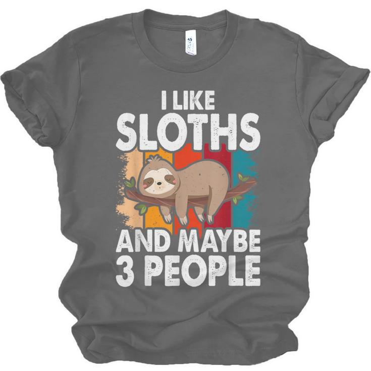 Sloth For Sloth Lover Men Women Kids Introvert Unisex Jersey T-Shirt Sloth For Sloth Lover Men Women Kids Introvert Unisex Jersey T-Shirt