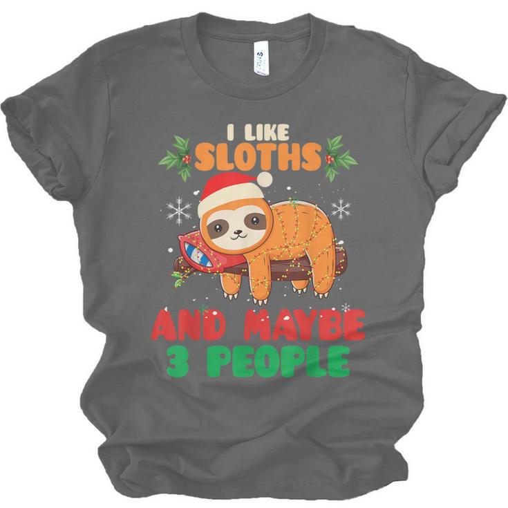 Sloth For Sloth Lover Men Women Kids Introverts Unisex Jersey T-Shirt
