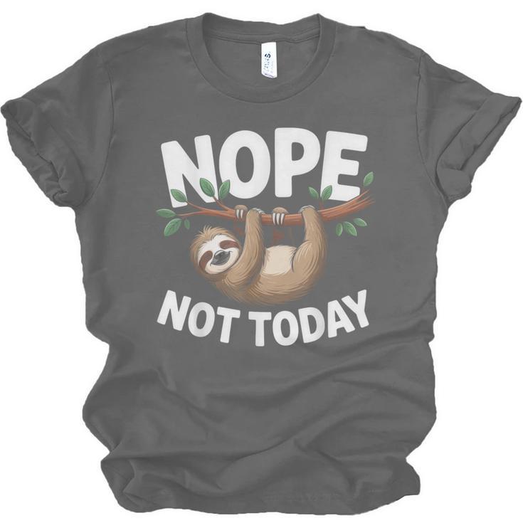 Sloth Shirts Cute Introvert Nope Not Today Sloth Unisex Jersey T-Shirt Sloth Shirts Cute Introvert Nope Not Today Sloth Unisex Jersey T-Shirt