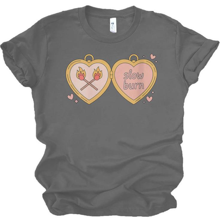 Slow Burn Romance Book Lover Tee Unisex Jersey T-Shirt