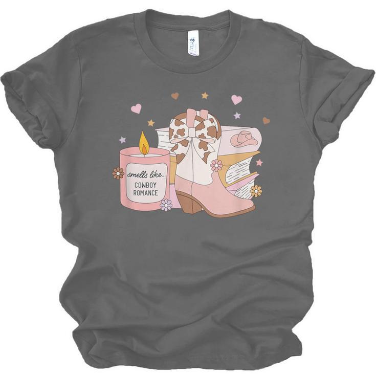 Smells Like Cowboy Romance Book Lover Unisex Jersey T-Shirt