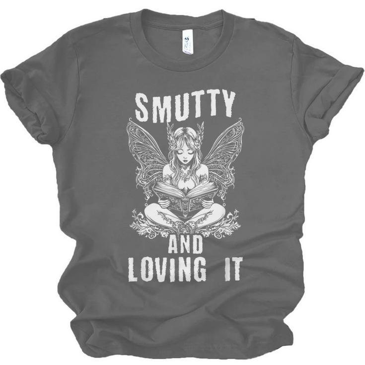Smutty And Loving It Dark Fantasy Spicy Book Lover Unisex Jersey T-Shirt Smutty And Loving It Dark Fantasy Spicy Book Lover Unisex Jersey T-Shirt