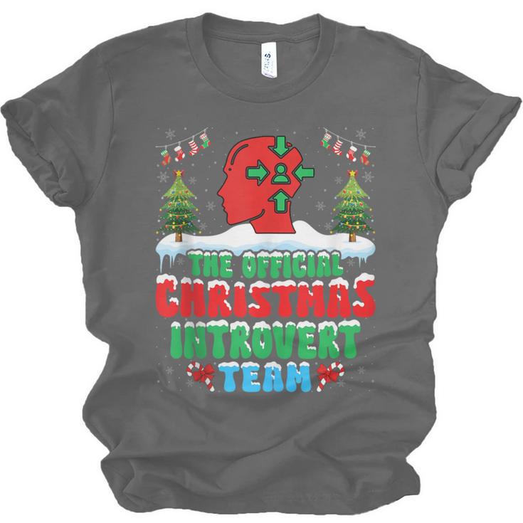 Snow Christmas Introvert Team Introverted Introvert Xmas Unisex Jersey T-Shirt Snow Christmas Introvert Team Introverted Introvert Xmas Unisex Jersey T-Shirt