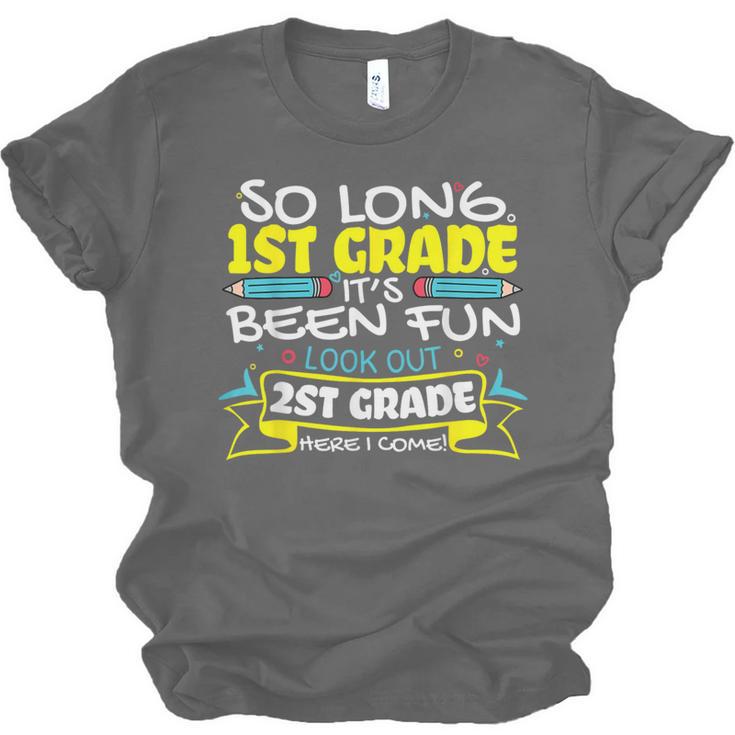 So Long 1st Grade 2nd Grade Here I Come School Graduation Unisex Jersey T-Shirt