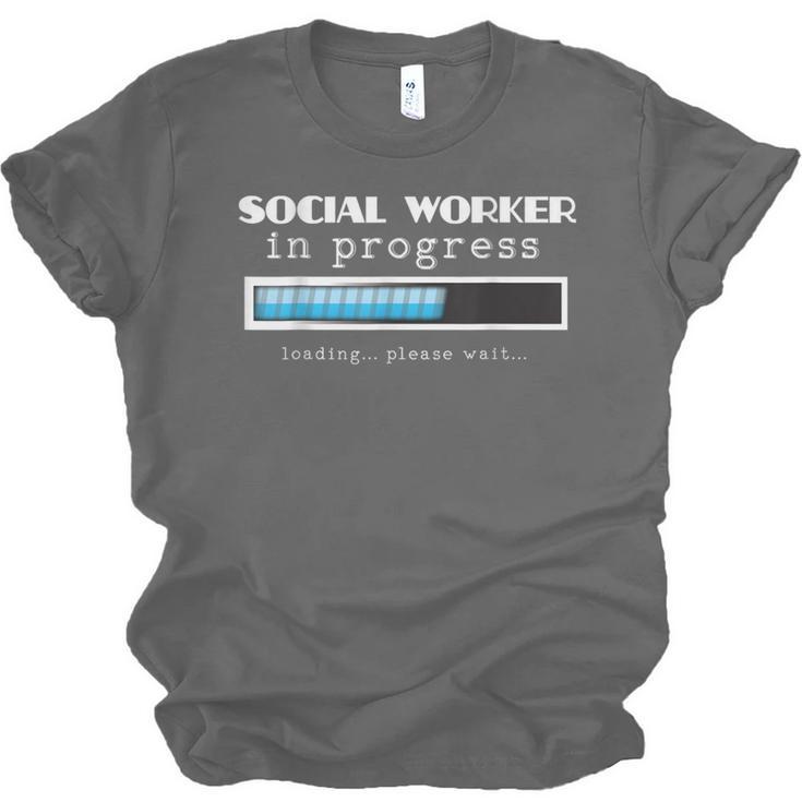 Social Worker In Progress MSW Masters Graduation Shirt Unisex Jersey T-Shirt