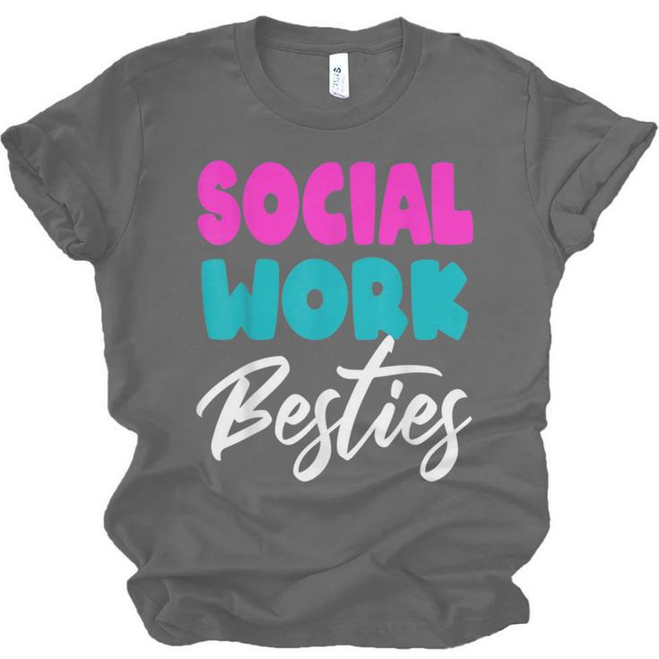 Social Worker Work Coworkers Best Friend Graduation MSW Unisex Jersey T-Shirt