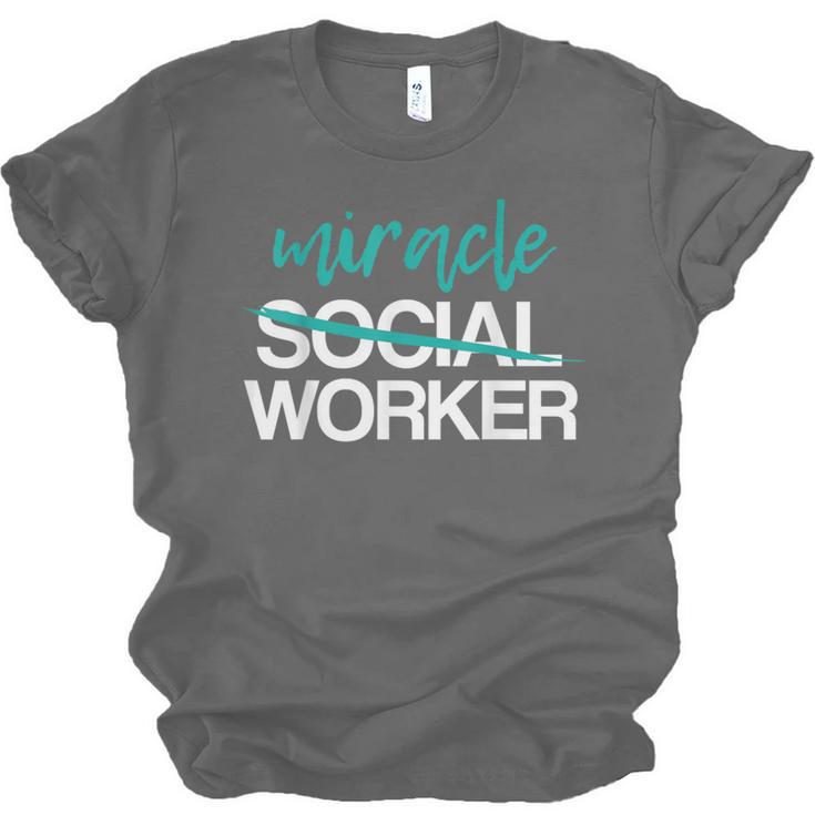 Social Worker Work Month MSW Graduation Masters Unisex Jersey T-Shirt