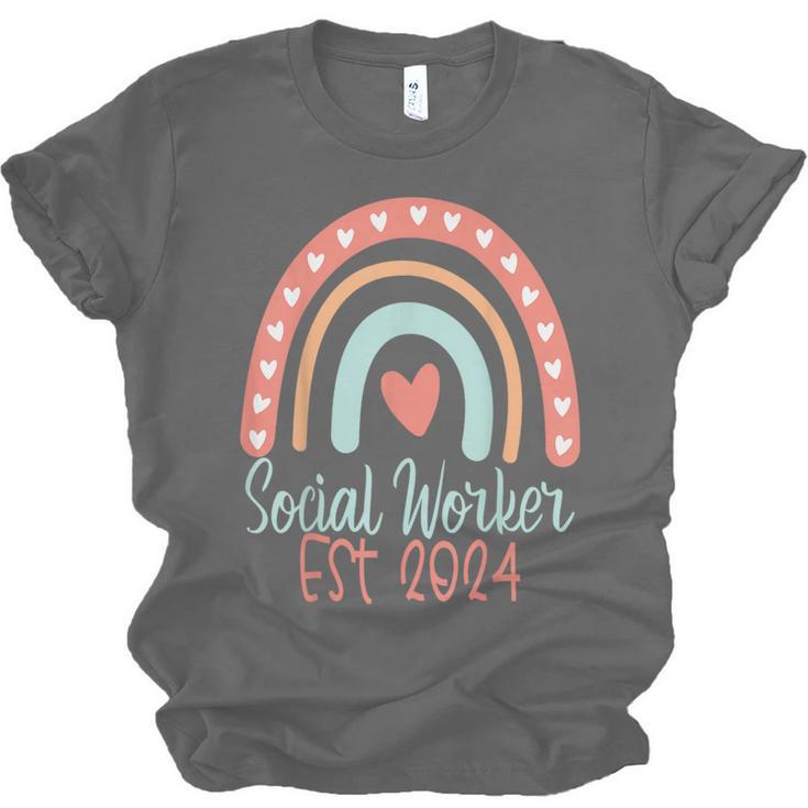 Social Worker Work MSW BSW Graduation 2024 Masters Degree Unisex Jersey T-Shirt