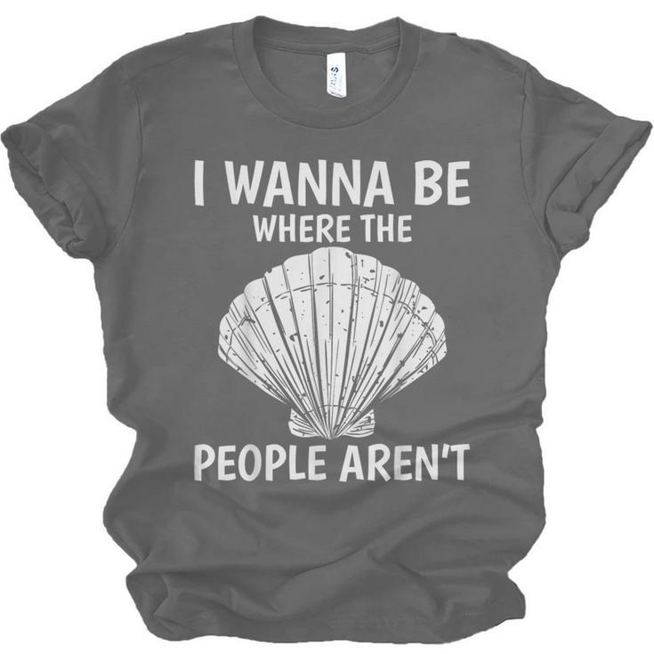 Solitude Introverts I Wanna Be Where The People Aren't Unisex Jersey T-Shirt