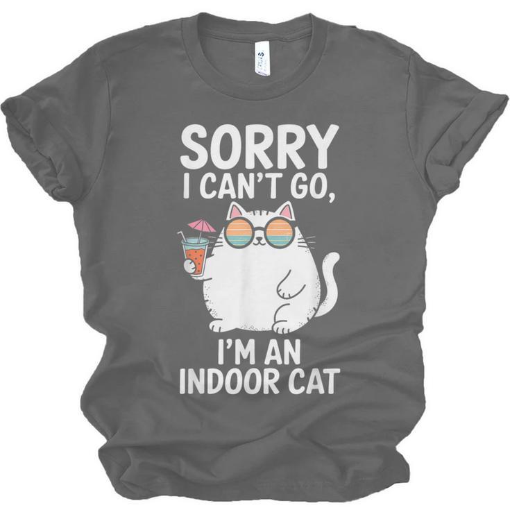 Sorry I Can’t Go I’m An Indoor Cat Introvert Cat Unisex Jersey T-Shirt Sorry I Can’t Go I’m An Indoor Cat Introvert Cat Unisex Jersey T-Shirt
