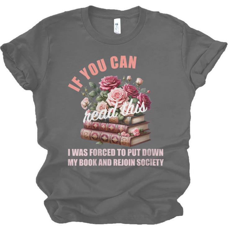 Spicy Book Lover Merch If You Can Read This Fairy Tales Now Unisex Jersey T-Shirt