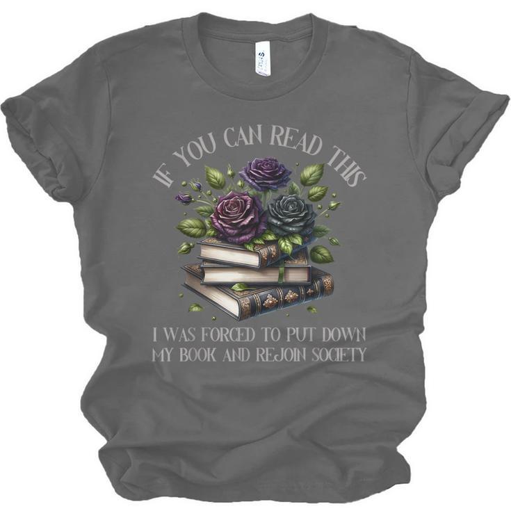 Spicy Books Put Down My Book Dark Romance Merch Bookish Unisex Jersey T-Shirt