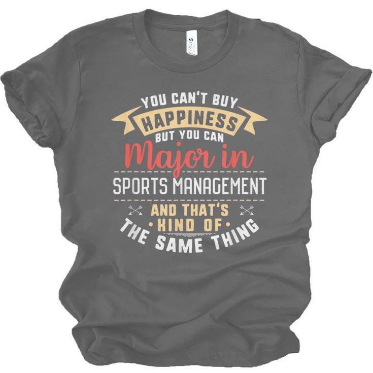 Sports Management Major Student Shirt Graduation Unisex Jersey T-Shirt