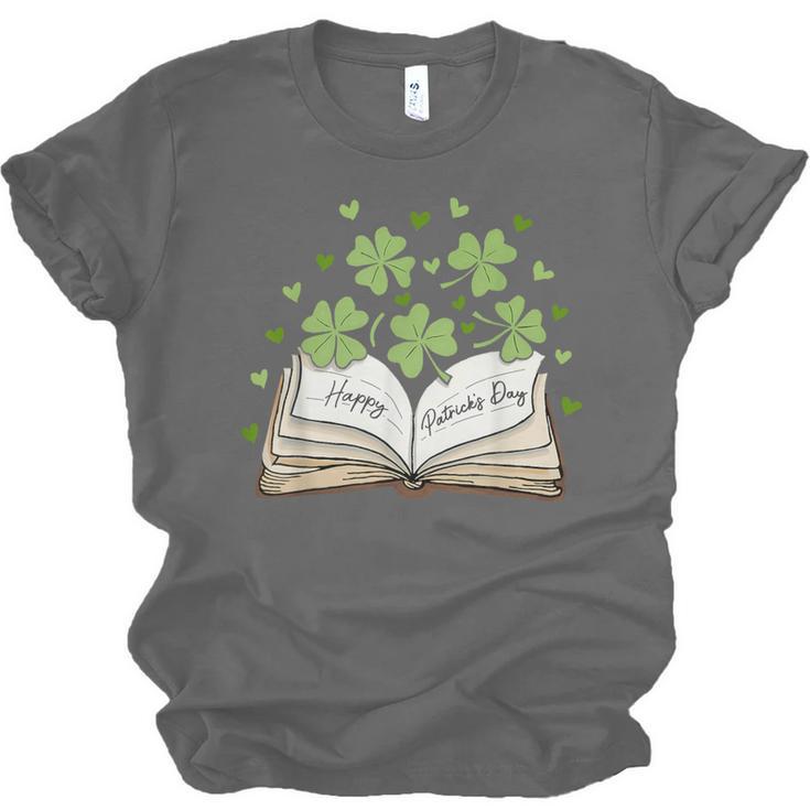 St Patricks Day Book Lover Librarian Reading Saint Pattys Unisex Jersey T-Shirt