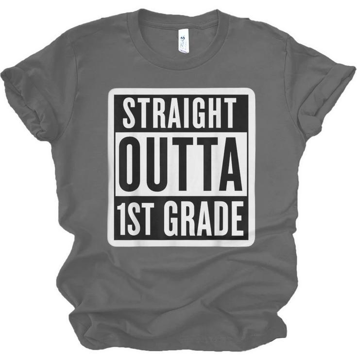 Straight Outta 1st Grade First Graduate Graduation Student Unisex Jersey T-Shirt