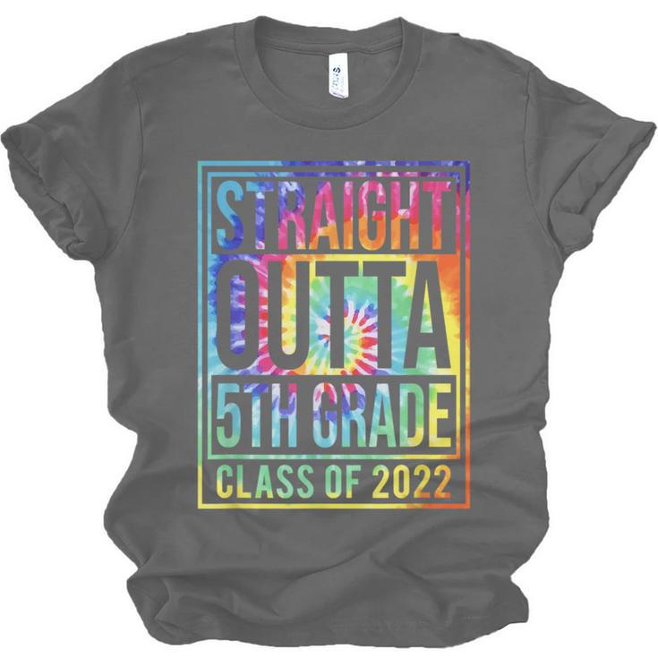 Straight Outta 5th Grade Class Of 2022 School Graduation Unisex Jersey T-Shirt