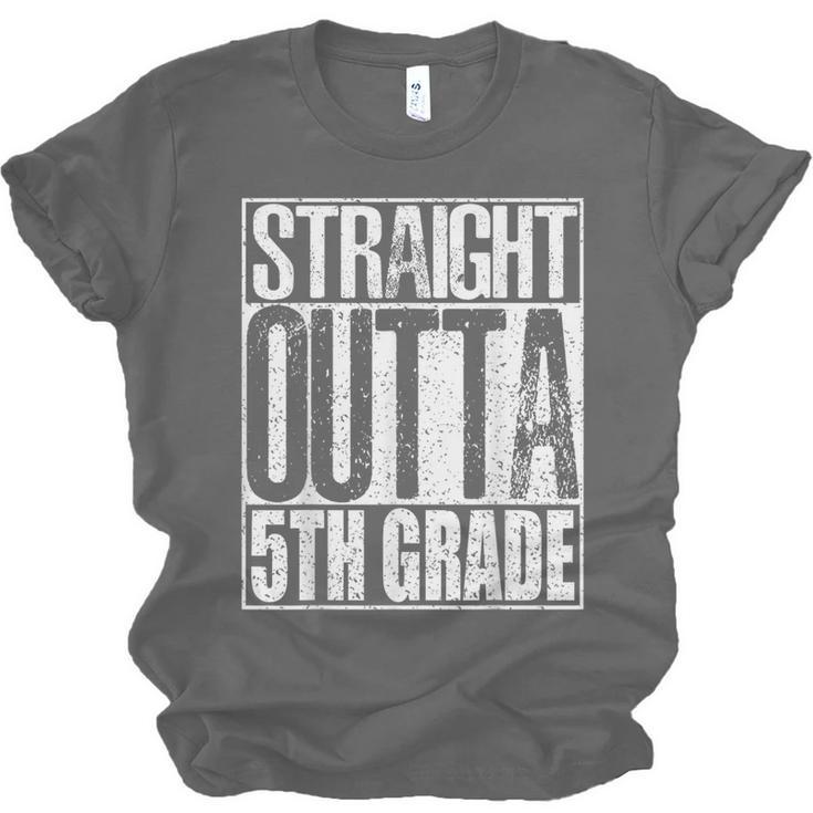 Straight Outta 5th Grade Shirt Graduation 2017 Unisex Jersey T-Shirt