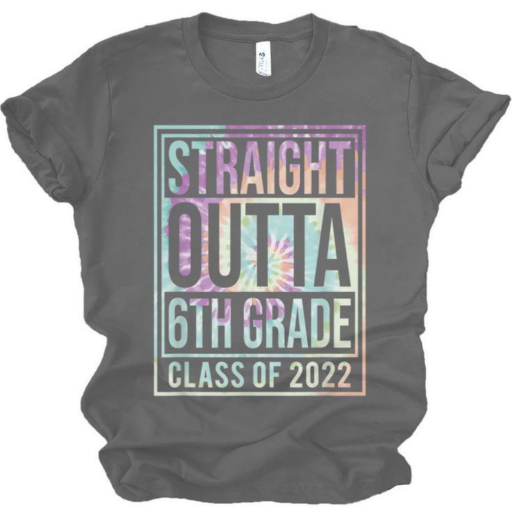 Straight Outta 6th Grade Class Of 2022 School Graduation Unisex Jersey T-Shirt