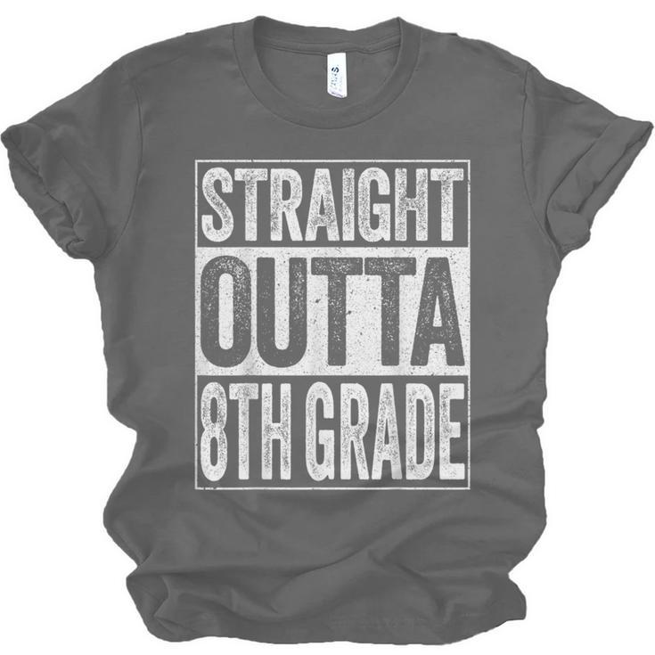 Straight Outta 8th Grade Shirt Eighth Grade Graduation Unisex Jersey T-Shirt