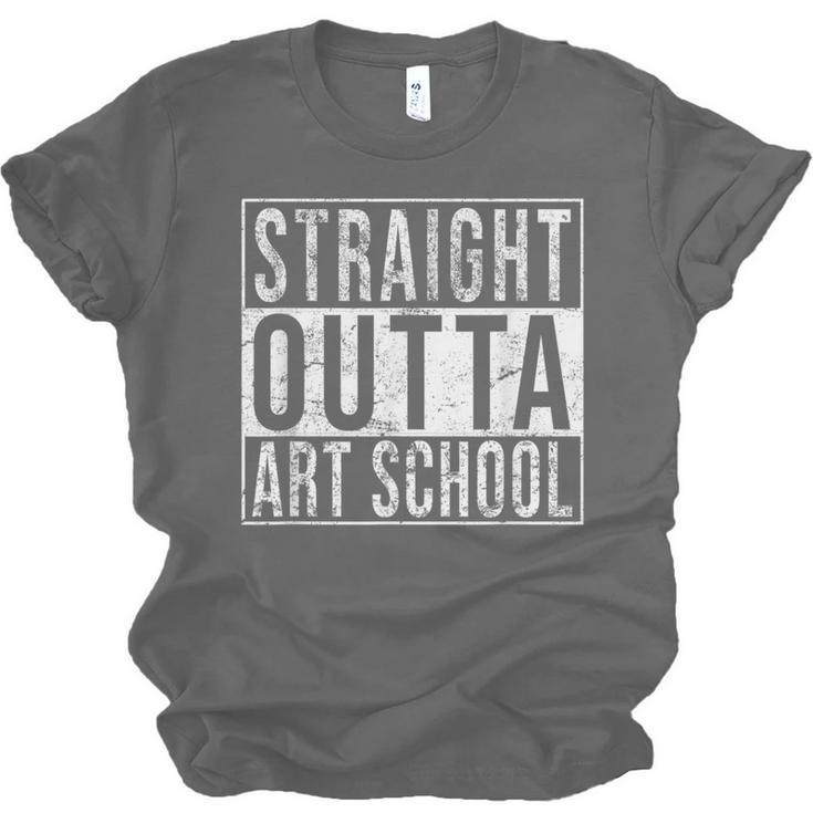 Straight Outta Art School Graduation Shirt Unisex Jersey T-Shirt