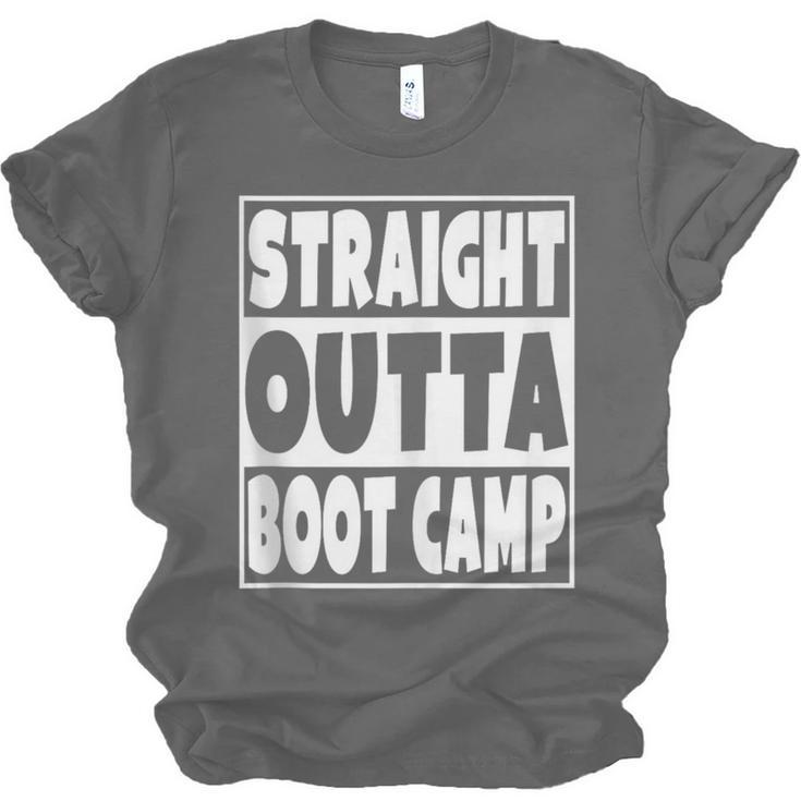 Straight Outta Boot Camp Military Basic Training Graduation Unisex Jersey T-Shirt