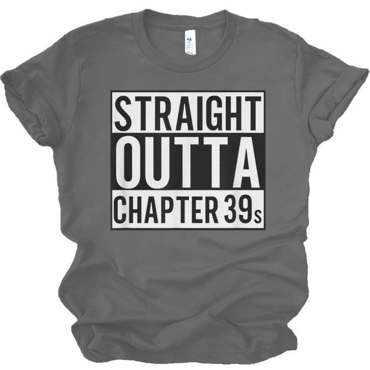 Straight Outta Chapter 39 Cute Book Lover Reader Unisex Jersey T-Shirt