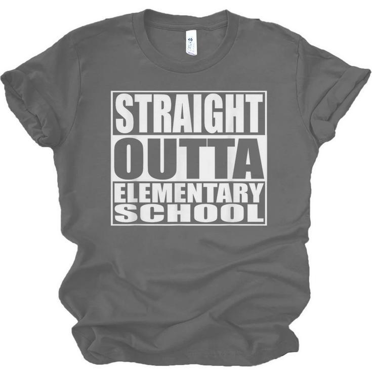Straight Outta Elementary School Graduation Unisex Jersey T-Shirt