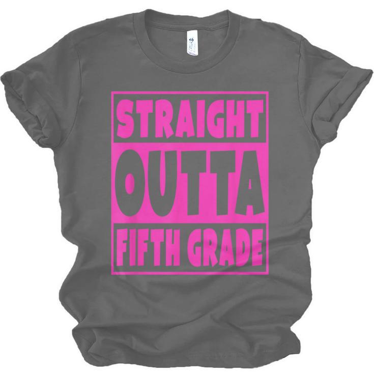 Straight Outta Fifth Grade Graduation Class Unisex Jersey T-Shirt