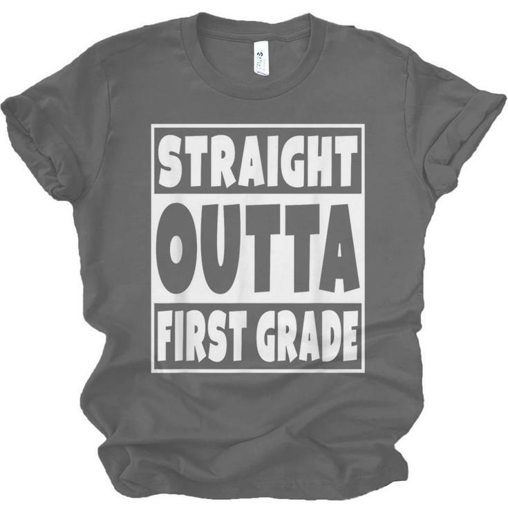 Straight Outta First Grade Graduation Class Unisex Jersey T-Shirt