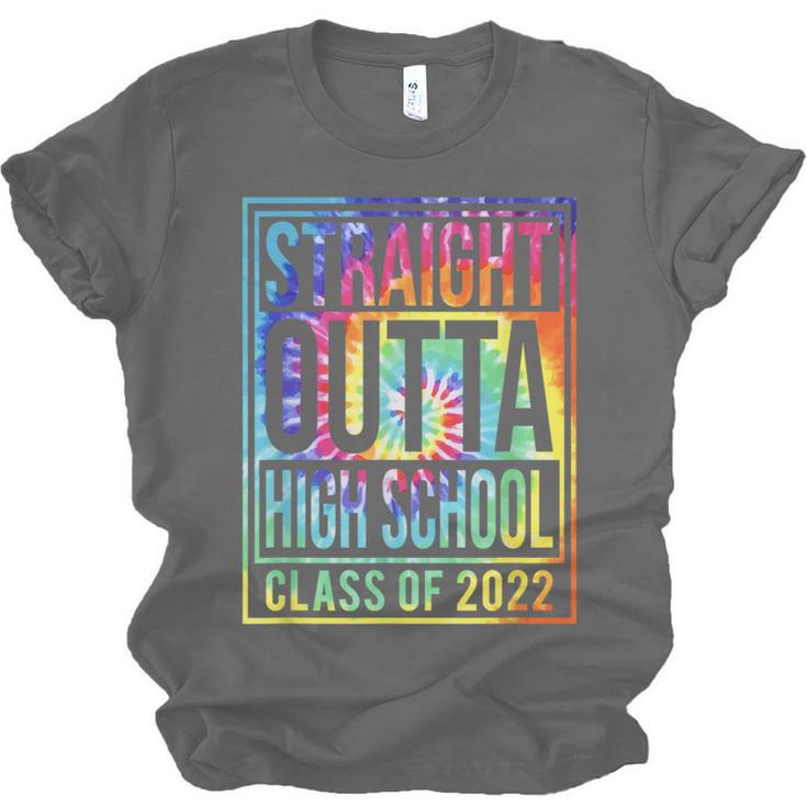 Straight Outta High School Class Of 2022 Graduation Unisex Jersey T-Shirt