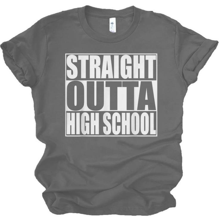 Straight Outta High School Graduation T-Shirt Unisex Jersey T-Shirt