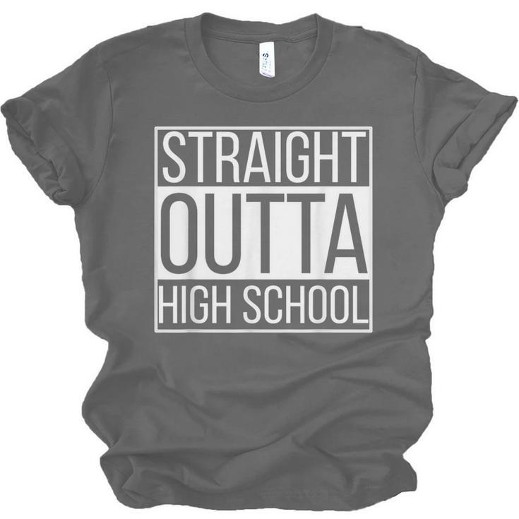 Straight Outta High School Senior Graduation Unisex Jersey T-Shirt
