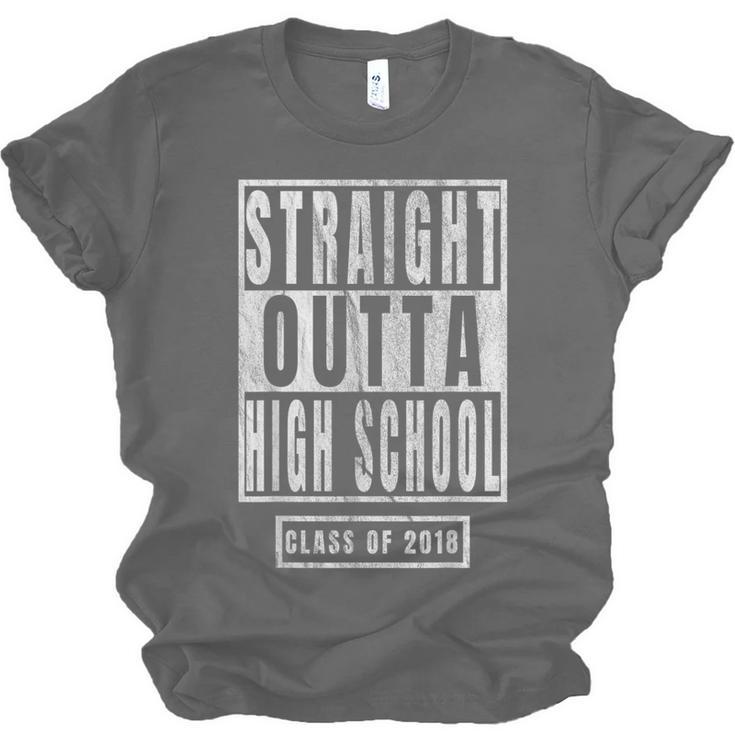 Straight Outta High School s Graduation Unisex Jersey T-Shirt