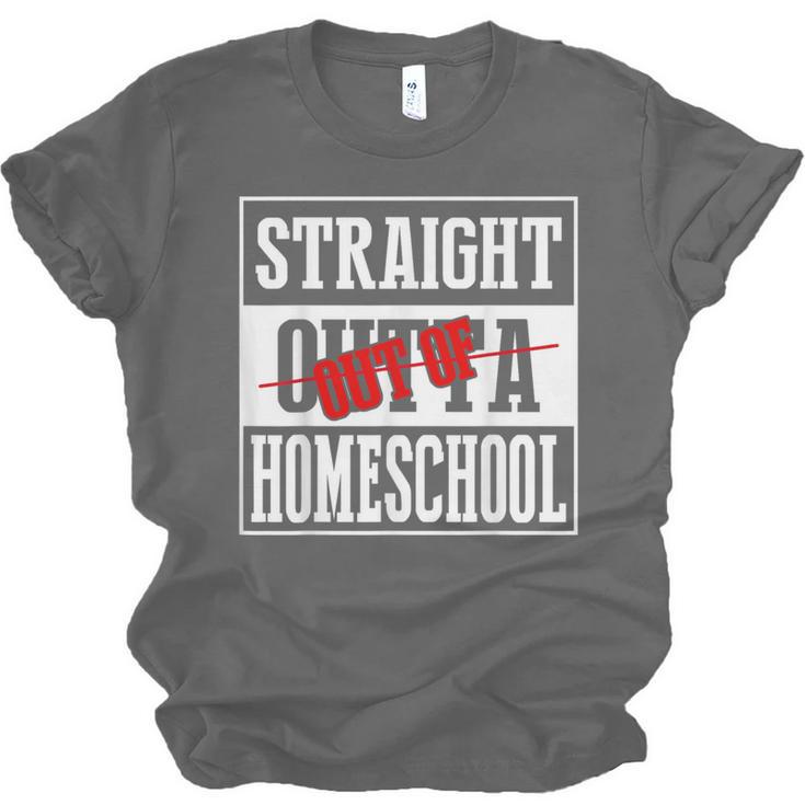Straight Outta Homeschool Shirt Graduation Unisex Jersey T-Shirt