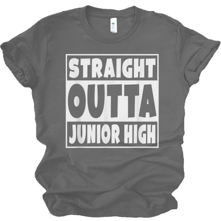 Straight Outta Junior High 8th Grade Graduation Unisex Jersey T-Shirt