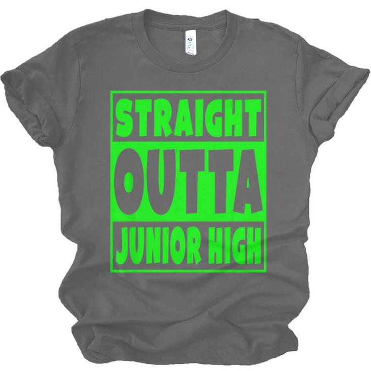 Straight Outta Junior High School Graduation T-Shirt Unisex Jersey T-Shirt